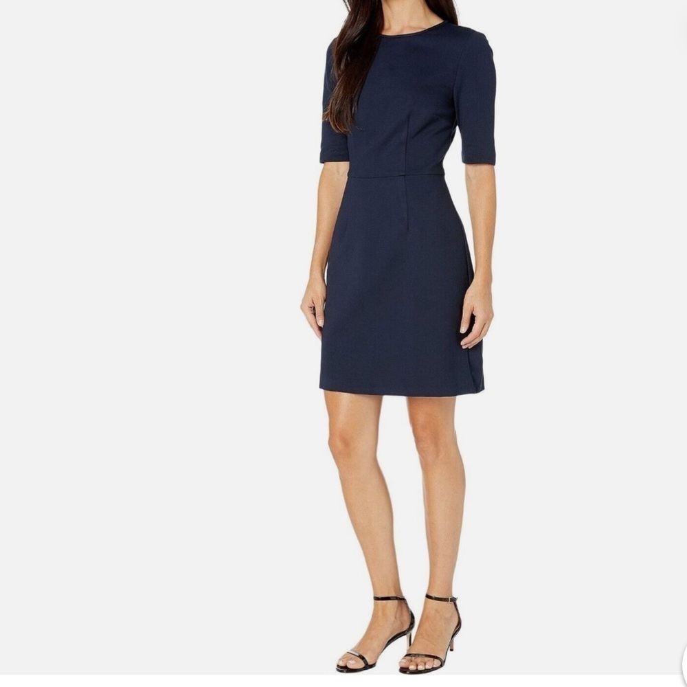 Trina Turk Aroma Classic Navy Blue Women's Shift Dress with Cutouts - NWT - 14